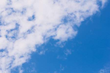 Blue sky with clouds Beauty natureの写真素材