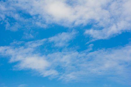 White cloud in blue sky natureの写真素材