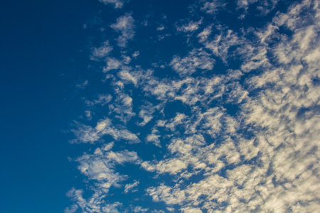 broken clouds Blue sky with clouds Beauty natureの写真素材