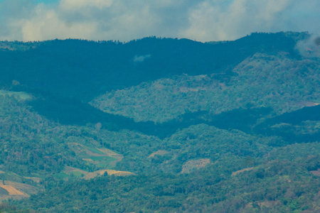 Mountain shifting cultivation in Thailand Thai hill tribesの写真素材