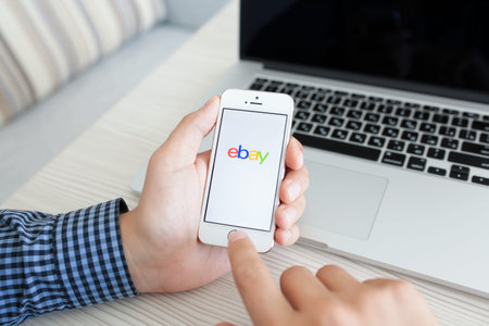 Simferopol, Russia - July 14, 2014  eBay the American company that provides services in the areas of...