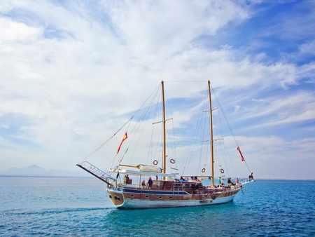 Old sailing ship pirate の写真素材