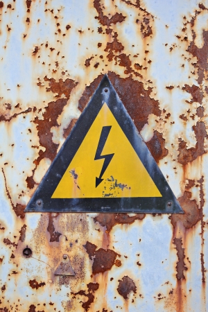 High voltage signの写真素材