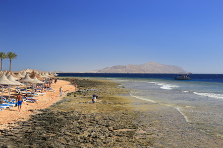 Beach in Sharm el Sheikhのeditorial素材