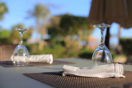 Setting tableの写真素材