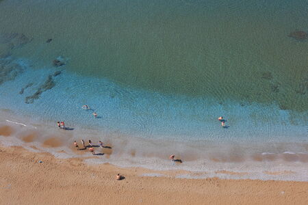 Beach aerial viewの写真素材