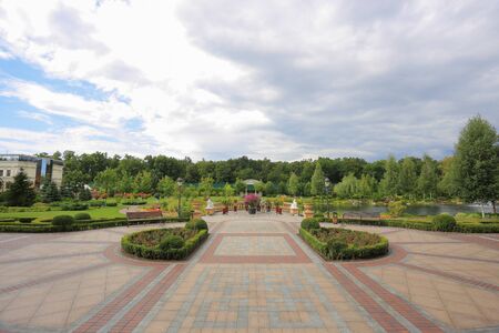 Park in Mezhyhiryaの写真素材
