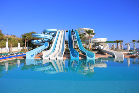 Aquapark slidesのeditorial素材