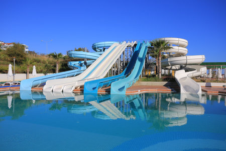 Aquapark slidesのeditorial素材