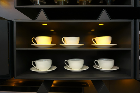 white cupsの写真素材