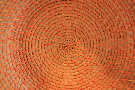 Wicker circle backgroundの写真素材