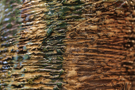 Brown glossy texture close up background