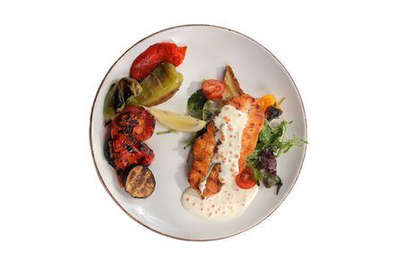 Fried fish filletの写真素材