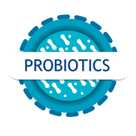 probiotics bacteria iconのイラスト素材
