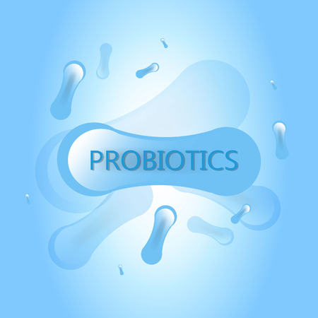 probiotics bacteriaのイラスト素材