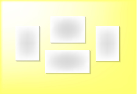 Vector frame for photos and pictures, photo collage, photo puzzle. Templates collage frames for photo or illustration. Vector Mood Board Branding Presentation.のイラスト素材