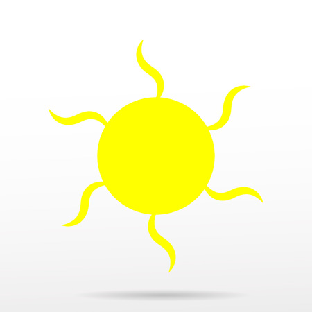 lat sun icon. Sun pictogram. Trendy vector summer symbol for website design, web button, mobile app. Template vector illustration.のイラスト素材