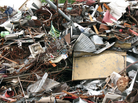 Pile of assorted scrap materials