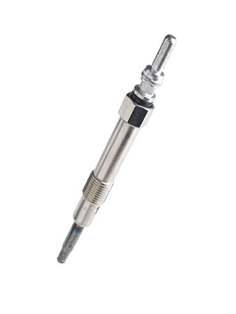 Diesel engine glow plug shot on whiteの写真素材