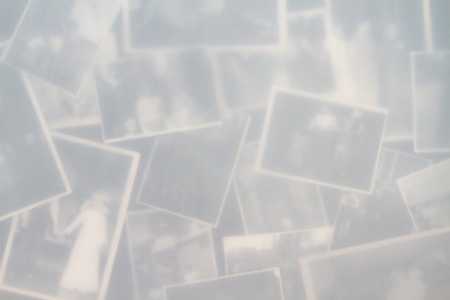 Background composed of old photosの写真素材