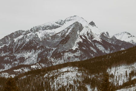 High Tatra Mountains covered in snow. Holidays in Poland. Travel destination. Vacation in Poland....