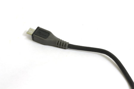 Micro-USB cable, isolated on white
