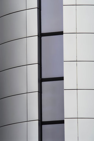 building wall with windows