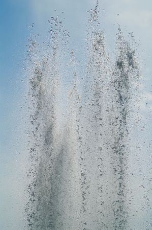 water drops on the blue skyの写真素材