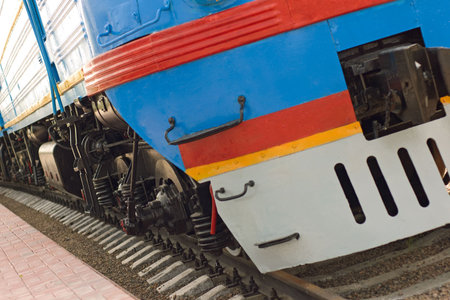 view on front of locomotive