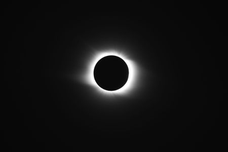 full solar eclipse, coronaの写真素材