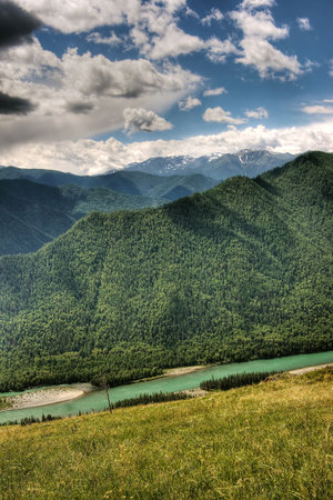 Katun river in the Altai mountains