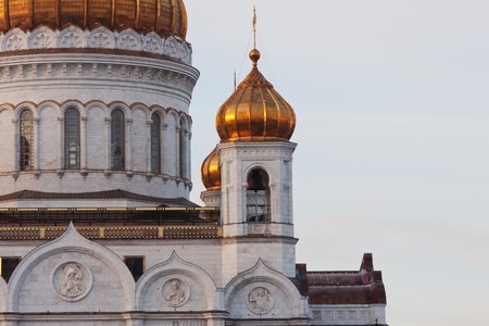 Cathedral of Christ the Savior in Moscowの写真素材