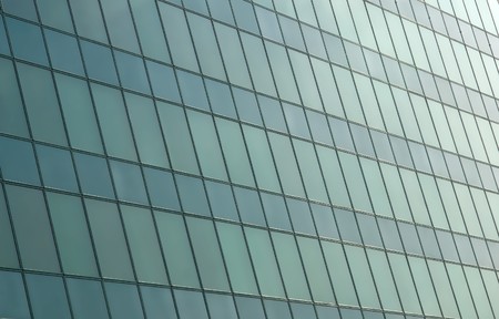offcie building windows in perspectiveの写真素材