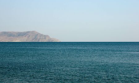 Black sea landscape, view on promontory, evening, Crimeaの写真素材