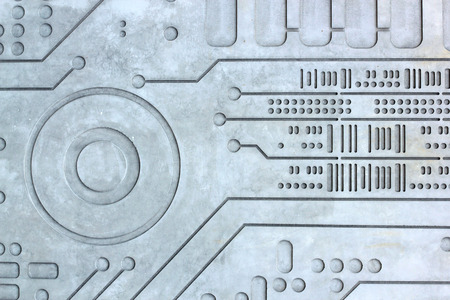 Texture concrete cemented wall Tech science backgroundの写真素材