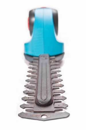 Garden trimmer, isolated on whiteの写真素材