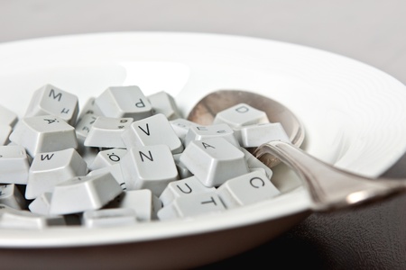 alphabet soupの写真素材