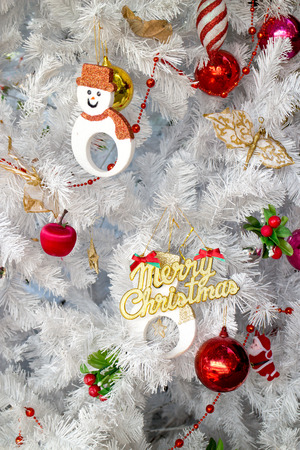 Christmas decoration as background for seasonal greetingの写真素材