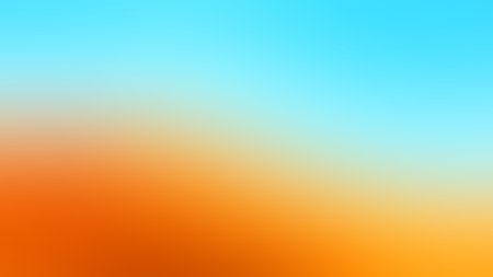 abstract background of blue and orange colors with some smooth lines in itの写真素材