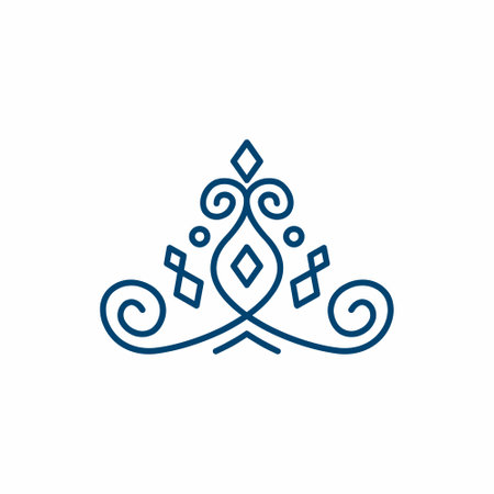 Ornament line icon concept. Ornament vector linear illustration, sign, symbolの写真素材