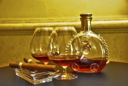Cognac and Cigarsの写真素材