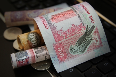 UAE Dirhams banknoteの写真素材