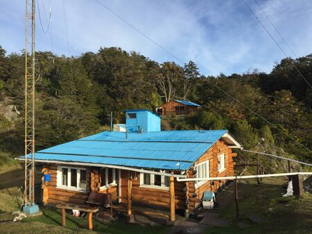 A beautiful place for Prefect base in Lapataia Tierra del Fuego National Park, Ushuaia, Argentina.の写真素材