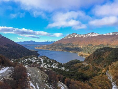 Paso Garibaldi. Evening great viewの写真素材