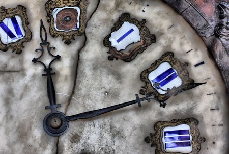 Ancient marble clock of the eighteen centuryの写真素材