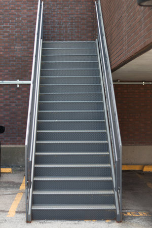 metal stairway stairsの写真素材
