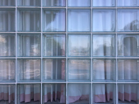 glass block brick square officeの写真素材