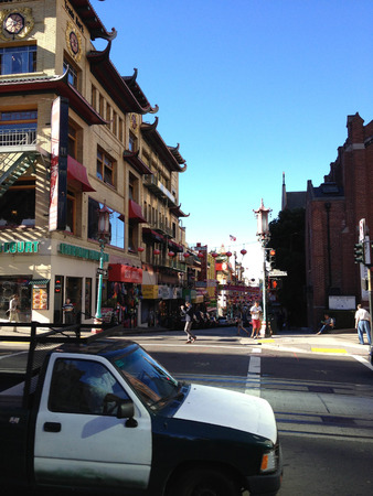 china town in san francisco chinatownのeditorial素材