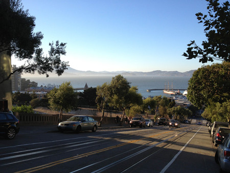 san francisco bay water view ocean skylineのeditorial素材
