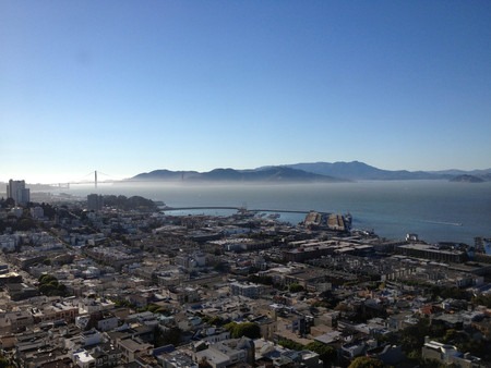 san francisco bay water view ocean skyline golden gateの写真素材